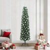 vidaXL Kunstkerstboom Groen 210 cm PVC en Staal en Kunststof