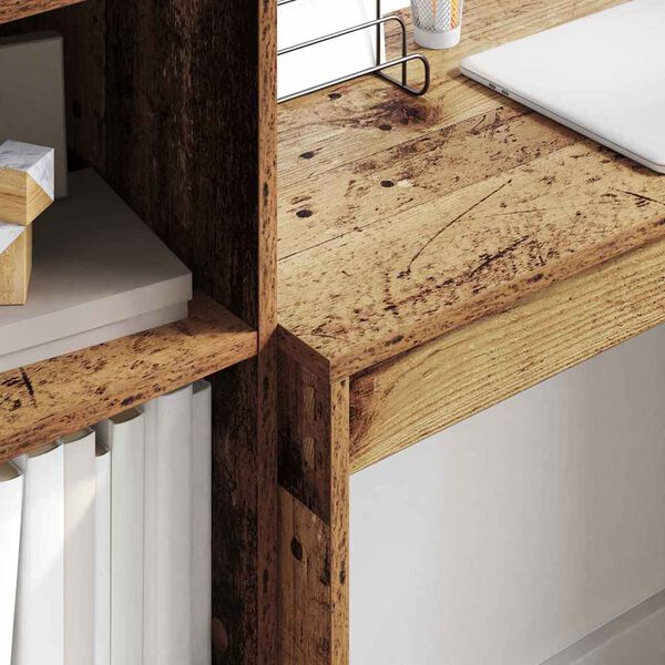 vidaXL Bureau met lade 2 pcs Oudhout