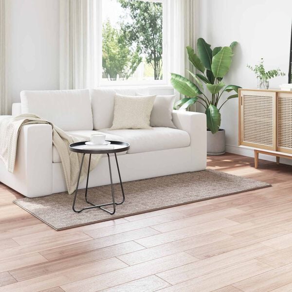 vidaXL Vloerkleden Rechthoekig HUARTE Zand 200 x 80 cm Polyester