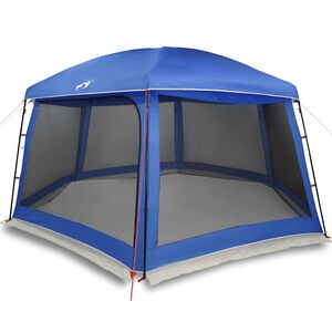 vidaXL Zwembadtent afneembare buitentent gaaswanden azuurblauw