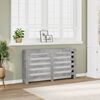 vidaXL Radiatorombouw 149x20x82 cm bewerkt hout betongrijs