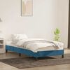 vidaXL Bedframe zonder matras 80x220 cm fluweel donkerblauw