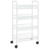 vidaXL Keukentrolley 4-laags 46x26x85 cm ijzer wit
