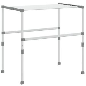 vidaXL Droogrek 83x(50-55)x(40-85) cm aluminium