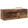vidaXL Wandkast Wandgemonteerd Oudhout 100 x 36,5 x 35 cm Bewerkt hout