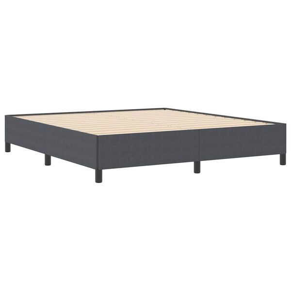 vidaXL Boxspringbed Donkergrijs 180 x 200 cm Fluweel