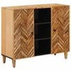 vidaXL Opslagkasten Bruin 90 x 33,5 x 75 cm Massief Mango Hout