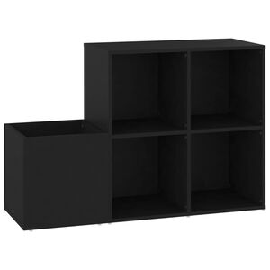 vidaXL Opbergkast 105x35,5x70 cm bewerkt hout zwart