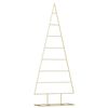 vidaXL Metalen kerstboom Goud 150 cm Poedergecoat staal