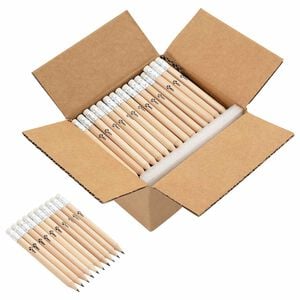 vidaXL HB Potloden &Oslash; 0,7 x 10 cm Naturel Massief Populieren Hout