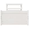 vidaXL Bedframe met hoofdeinde zonder matras 90x200 cm wit