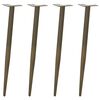 vidaXL Console tafelpoten conische vorm 4 st 72-73 cm staal naturel