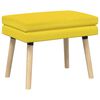 vidaXL Dubbel Laagige Bank Lichtgeel 60 x 40 x 46 cm Stof