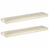 vidaXL Pallet Kussen Set 2 st Oxford Stof Cr&egrave;me 180 x 40 x 8 cm