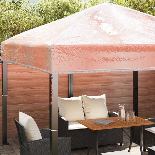 vidaXL Gazebo Dekking Vervanging Doorzichtig 300 x 300 x 26 cm PVC