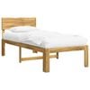 vidaXL Eenpersoonsbed met hoofdbord ROSTOCK Wit 75 x 190 cm