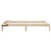 vidaXL Bedframe Naturel 75 x 190 cm Massief grenenhout