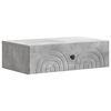 vidaXL Wandmontage Zijtafel Betongrijs 59 x 34,5 x 17 cm Bewerkt hout