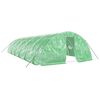 vidaXL Tuinkas met stalen frame 60 m&sup2; 12x5x2,3 m groen