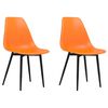 vidaXL Eetkamerstoelen 2 st PP oranje