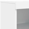 vidaXL Dressoir met LED-verlichting 162x37x100 cm wit