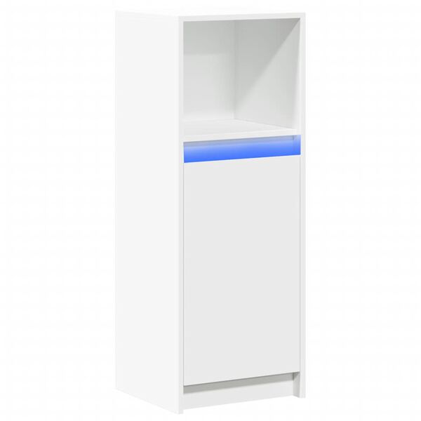 vidaXL Dressoir met LED 38x34x100 cm bewerkt hout wit