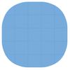 vidaXL Zwembad Grondmat 25 st &Oslash; 292 cm Rond EVA Schuim Blauw