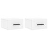 vidaXL Nachtkastjes 2 st wandgemonteerd 35x35x20 cm wit