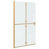 vidaXL Inloopdouchewand Goud 110 x 6,5 x 190 cm