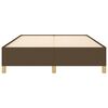 vidaXL Bedframe zonder matras stof donkerbruin 140x190 cm