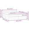 vidaXL Boxspring met matras en LED fluweel roze 180x220 cm