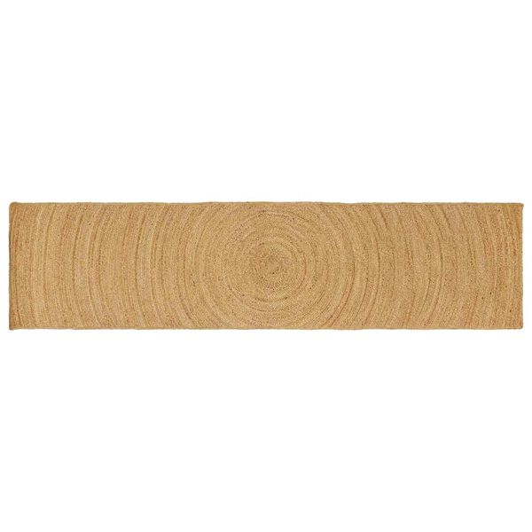 vidaXL Vloerkleden Rechthoekig Bruin 80 x 400 cm Jute