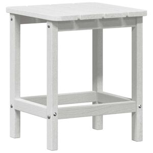 vidaXL Adirondack Zij Tafel Wit 38 x 38 x 46 cm HDPE