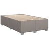vidaXL Boxspring met matras stof taupe 120x190 cm