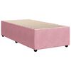 vidaXL Bedframe fluweel roze 100x200 cm