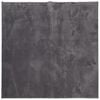 vidaXL Vloerkleed HUARTE laagpolig zacht wasbaar 120x120 cm antraciet