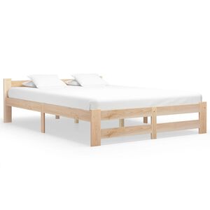 vidaXL Bedframe massief grenenhout 140x200 cm