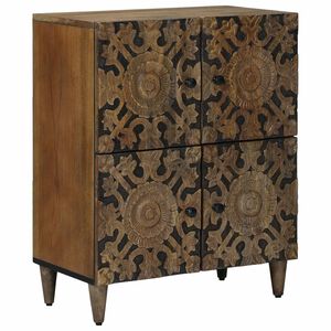 vidaXL Dressoir Bruin 60 x 33 x 75 cm Massief Mango Hout
