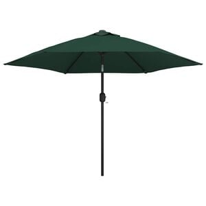 vidaXL Zweefparasol met LED 3,5 m groen