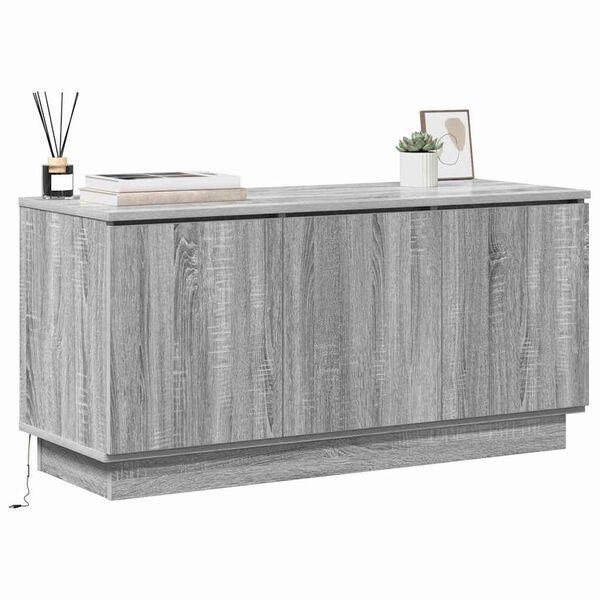 vidaXL TV-kast Grijs Sonoma 100 x 38 x 49 cm Bewerkt hout