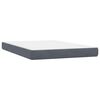 vidaXL Boxspring met matras fluweel donkergrijs 160x210 cm