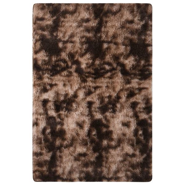 vidaXL Vloerkleed shaggy 200x140 cm taupe