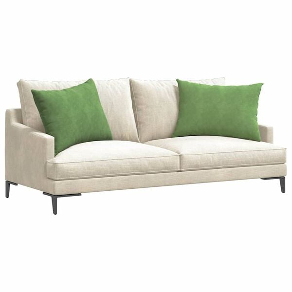 vidaXL Sofa Kussens 2 stuks Lichtgroen 70 x 50 cm Cordstof