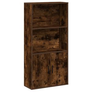 vidaXL Boekenkast 60x24x120 cm bewerkt hout gerookt eikenkleurig