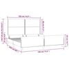 vidaXL Bedframe met hoofdeinde fluweel roze 180x200 cm