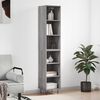 vidaXL Hoge kast 34,5x32,5x180 cm bewerkt hout grijs sonoma eiken