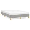 vidaXL Bedframe zonder matras 120x200 cm stof lichtgrijs