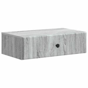 vidaXL Wandmontage Zijtafel Grijs sonoma 59 x 34,5 x 17 cm