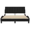 vidaXL Bedframe zonder matras "Hanko" stof zwart 140x200 cm