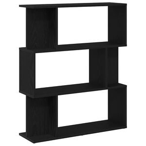 vidaXL Boekenkast Zwart Eiken 80x24x96 cm Engineered Wood